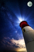 Nauset Beach Light, Lighthouse, Night Sky, Milky Way, Clouds, Stars, Historic, Landmark, Cape Cod, Seashore, Astrophotography,