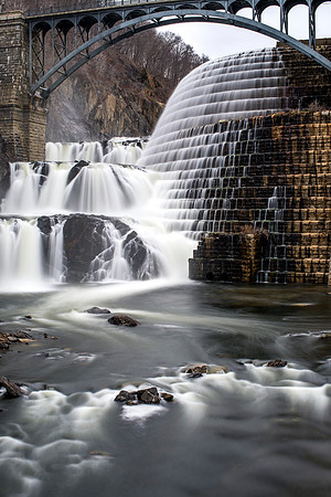 Long Exposure photograph of the New Croton Dam and Reservoir in New York State Hudson Valley